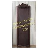 Wooden Dark Brown Carved Door
 w Bone Accent