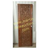 Wooden Carved Door W/ Doorknob