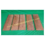 (5) Vintage Solid Wood Wardrobe Shelves
