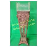 Art Nouveau Glass/Metal Filigree Footed Vase