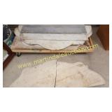 Group Of Broken Marble Pieces