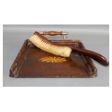 Wooden Crumb Tray and Brush