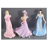 (3) Coalport Figurines