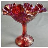 Carnival Glass Compote
