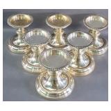 (6) Waterford Silver-Plated Candle Stands