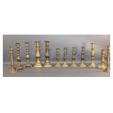 English Brass Candlesticks