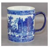 Ironstone Blue and White Transferware Mug