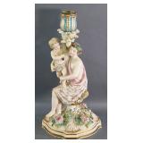 Porcelain figural candlestick
