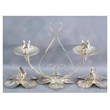 Silver-Plated Candle Holder Set