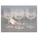 Etched Wine Glasses