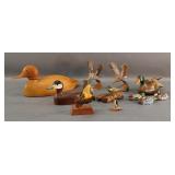 Wooden Bird and Duck Carvings