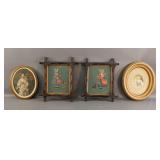 Oval Framed Prints & Needlepoint Pictures