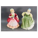 'Fair Maiden' and 'Valerie' Royal Doulton Figurine