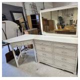 French Provincial Dresser & Mirror and Corner Unit