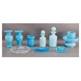 Blue Glass Pieces