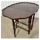 Drop-Leaf Oval Side Table