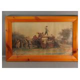 Print 'The Old Stagecoach' after Eastman Johnson
