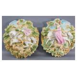 Hand-Painted German Porcelain Plaques