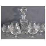 Cut Crystal 'Brandy' Set