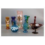 Hand-Painted Glass Pieces