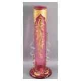 Victorian Cranberry Vase
