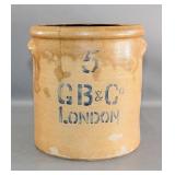 GB&Co London Brown Glazed Stoneware