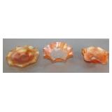 (3) Carnival Glass Bowls