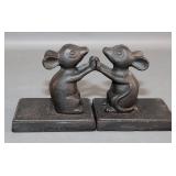 Pair of Cast Iron Mouse Bookends
