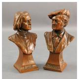 Metal Busts of Liszt and Wagner