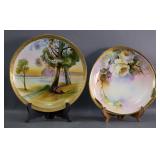 Hand-Painted Noritake and Nippon Porcelain Plates