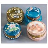 'Art Glass'  Trinket  or Pill Boxes