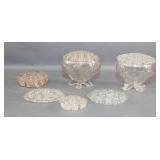 Glass Flower Frogs and Bowls