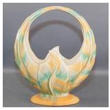 Beswick Art Deco Ceramic Basket-Form Vase