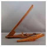 Wooden 'Yoke' and Boot Jack