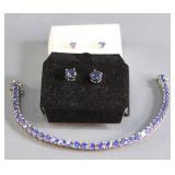 Tennis Bracelet & Earrings