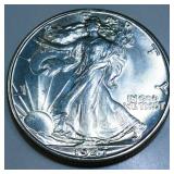1947-D Walking Liberty Half Dollar Gem BU