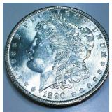 1890 Morgan Silver Dollar Gem Uncirculated