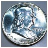 1959 Franklin Half Dollar Gem Uncirculated
