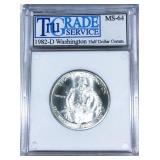 1982-D Washington Silver Half Dollar MS64