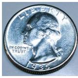 1935-S Washington Silver Quarter Uncirculated