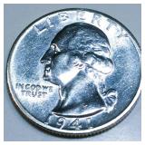 1941-S Washington Silver Quarter Uncirculated
