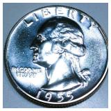 1955 Gem Proof Washington Silver Quarter