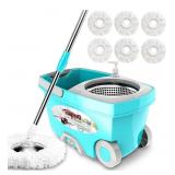 NEW-$74 Tsmine Spin Mop Bucket System NEW-$74 Tsmine Spin Mop Bucket System