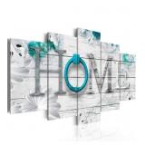 NEW 40x20' 5 Panels Turquoise Canvas Print NEW 40x20' 5 Panels Turquoise Canvas Print