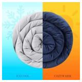 NEW $100 Grey 60x80' 2 in 1 Weighted Blanket 25Lbs NEW $100 Grey 60x80' 2 in 1 Weighted Blanket 25Lbs