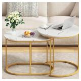 NEW $115 Marble Round Nesting Tables NEW $115 Marble Round Nesting Tables