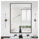 NEW-$79 Black Bathroom Mirror for Wall, 24x36 In. NEW-$79 Black Bathroom Mirror for Wall, 24x36 In.