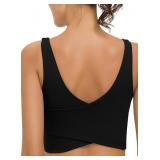 NEW-$36 Neck Built in Bra Longline Sports Bras 10 NEW-$36 Neck Built in Bra Longline Sports Bras 10