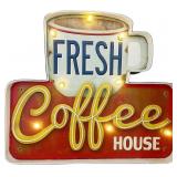 NEW $50 Coffee Shop Light Up Sign NEW $50 Coffee Shop Light Up Sign