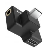 NEW-Dual USB-C 3.5mm Mic Adapter NEW-Dual USB-C 3.5mm Mic Adapter